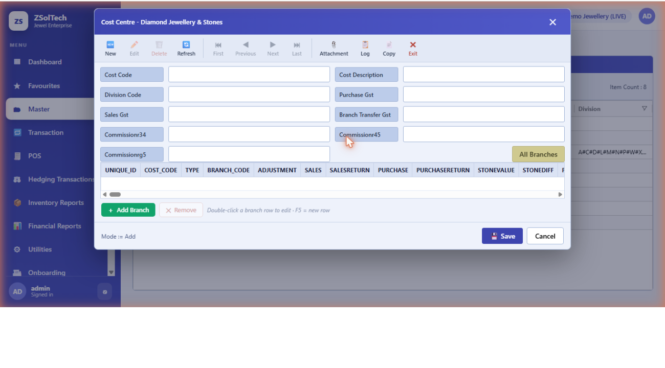 Jewelry Software ERP